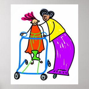 Disabled Girl Poster