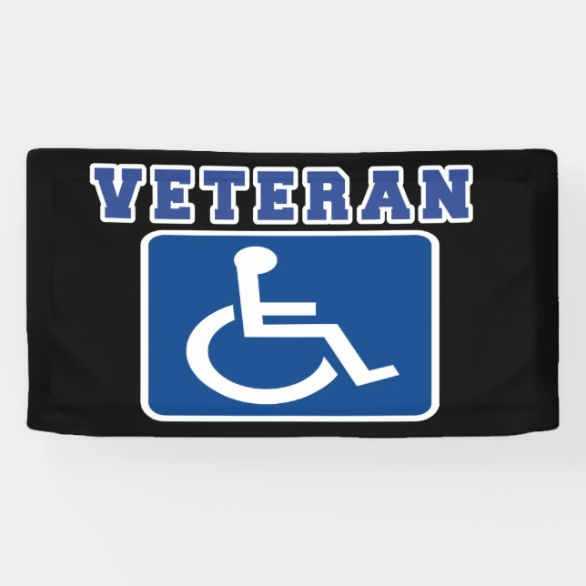 Disabled Handicapped Veteran Banner (Horizontal)