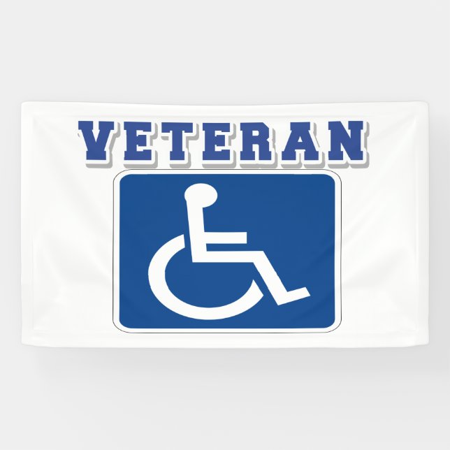 Disabled Handicapped Veteran Banner (Horizontal)