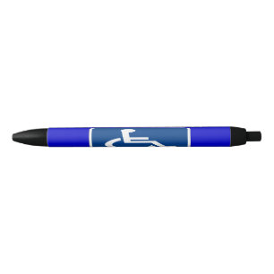 Disabled Handicapped Veteran Black Ink Pen