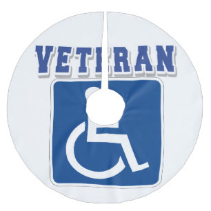 Disabled Handicapped Veteran Brushed Polyester Tree Skirt