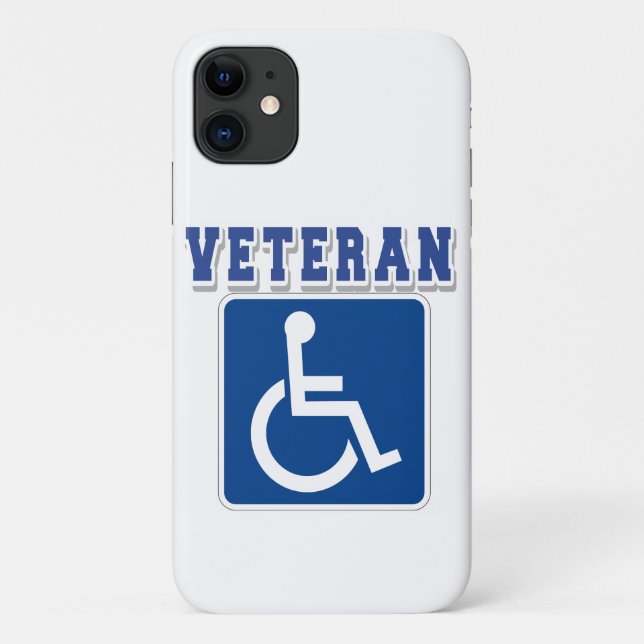 Disabled Handicapped Veteran Case-Mate iPhone Case (Back)