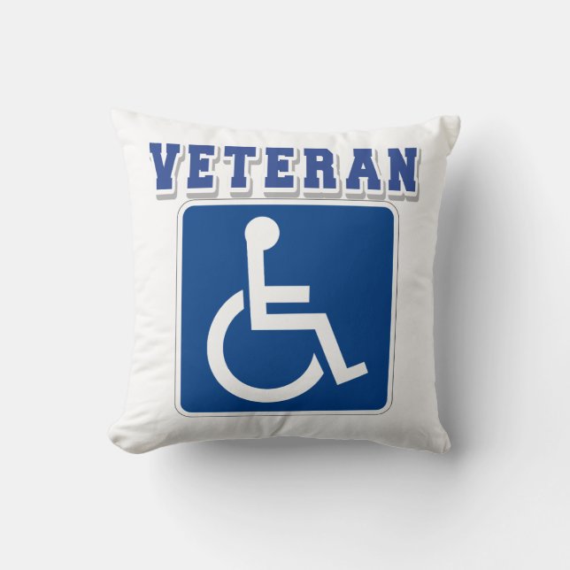 Disabled Handicapped Veteran Cushion (Front)