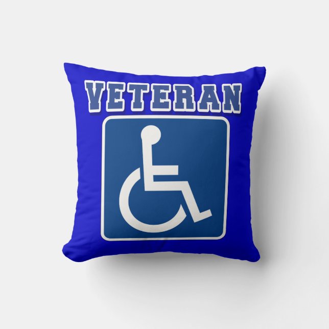 Disabled Handicapped Veteran Cushion (Front)