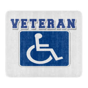Disabled Handicapped Veteran Cutting Board