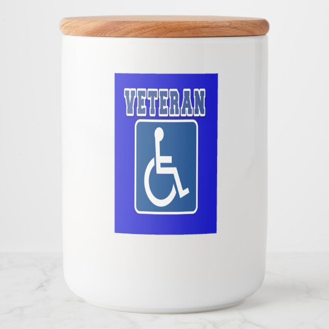 Disabled Handicapped Veteran Food Label (Front)