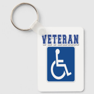 Disabled Handicapped Veteran Key Ring
