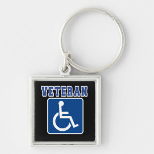 Disabled Handicapped Veteran Key Ring