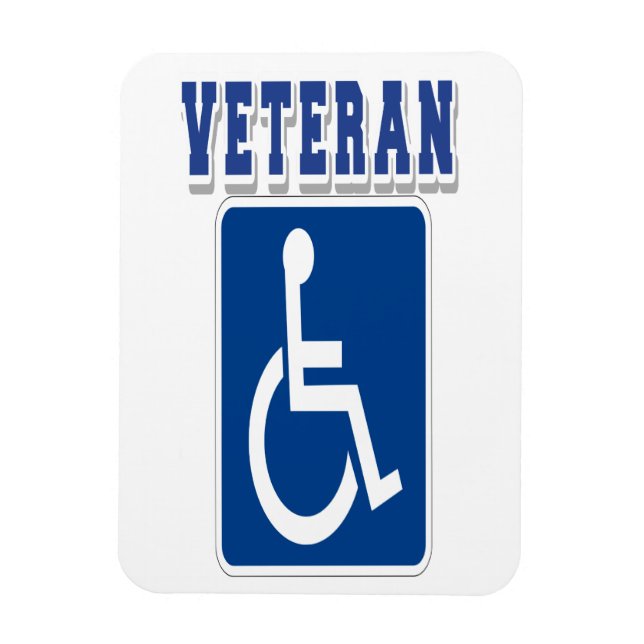 Disabled Handicapped Veteran Magnet (Vertical)