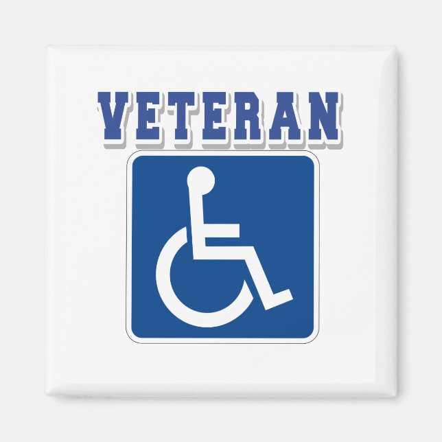 Disabled Handicapped Veteran Magnet (Front)