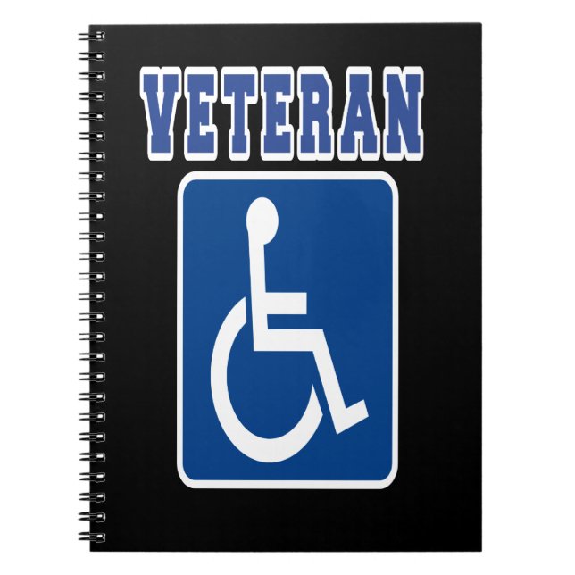 Disabled Handicapped Veteran Notebook (Front)