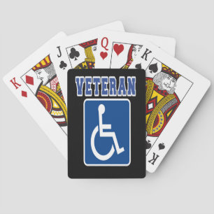 Disabled Handicapped Veteran Playing Cards