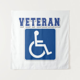 Disabled Handicapped Veteran Tapestry