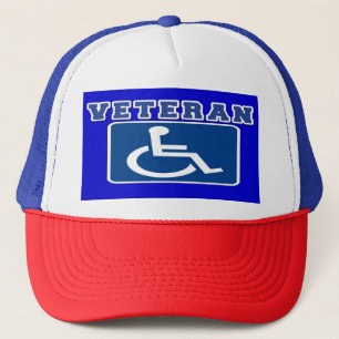 Disabled Handicapped Veteran Trucker Hat