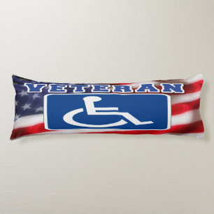 Disabled Handicapped Veteran USA Body Cushion