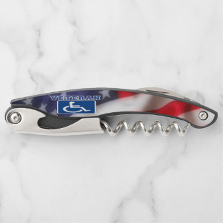 Disabled Handicapped Veteran USA Corkscrew