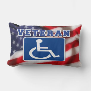 Disabled Handicapped Veteran USA Lumbar Cushion