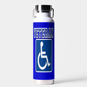 Disabled Handicapped Veteran Water Bottle