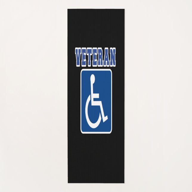 Disabled Handicapped Veteran Yoga Mat (Front)
