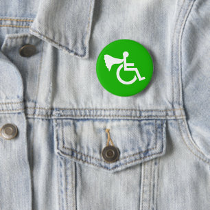 Disabled Hero 6 Cm Round Badge