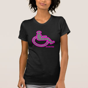 Disabled In Retro Pink Women's T-shirt