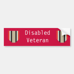 Disabled Iraq Veteran Bumper Sticker