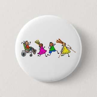 Disabled Kids 6 Cm Round Badge
