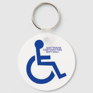 disabled sign key ring