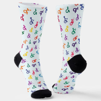Disabled Stickman Having Fun! Socks