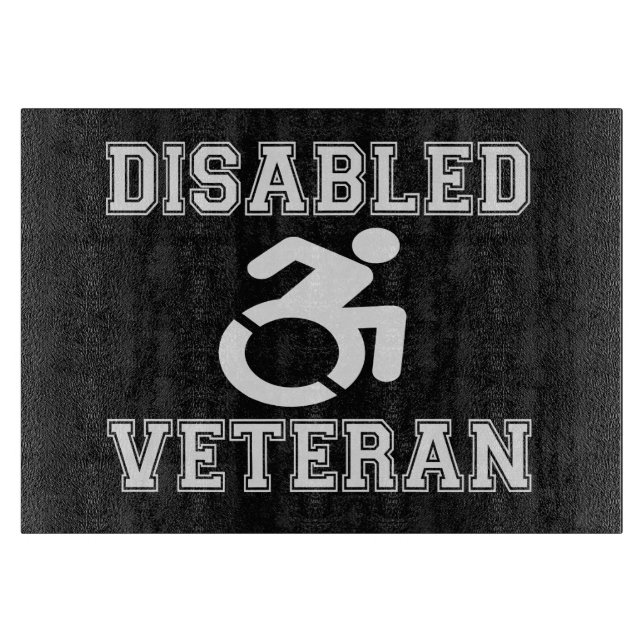 Disabled Veteran Cutting Board (Front)