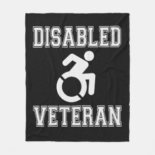 Disabled Veteran Fleece Blanket