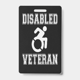 Disabled Veteran ID Badge