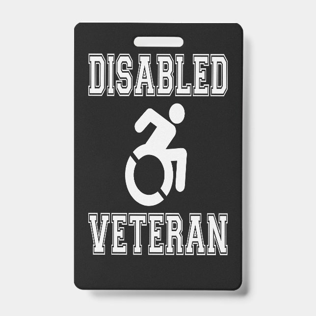 Disabled Veteran ID Badge (Front)