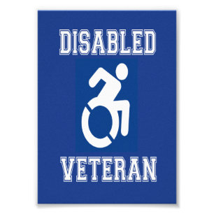 Disabled Veteran Photo Print