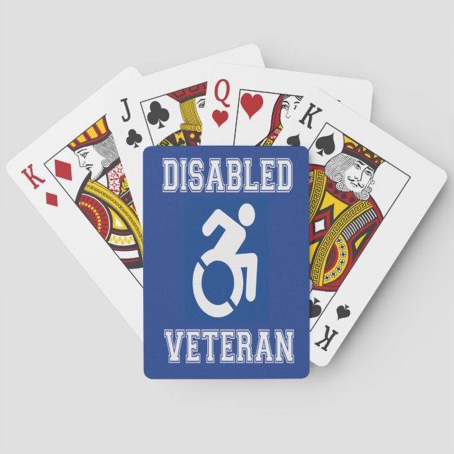 Disabled Veteran Playing Cards (Back)