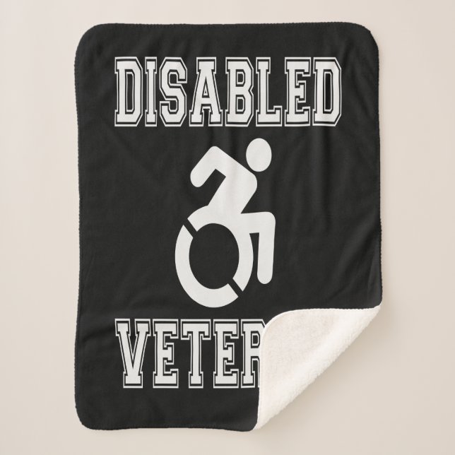 Disabled Veteran Sherpa Blanket (Front)