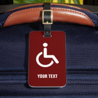 Disabled wheelchair disability icon custom travel 
