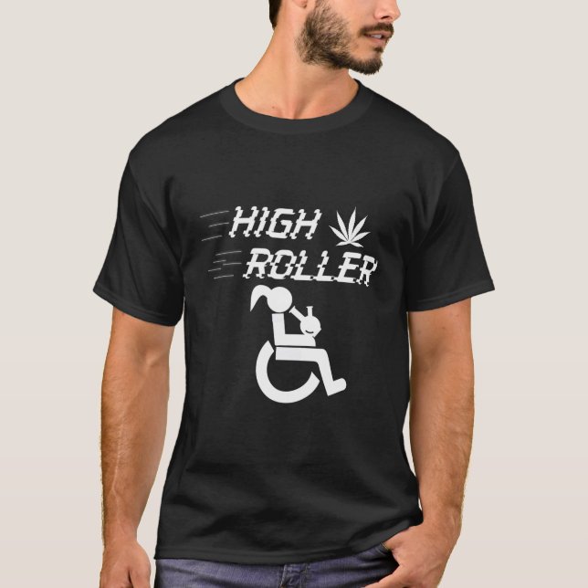 Disabled Wheelchair Users Humour T-Shirt (Front)