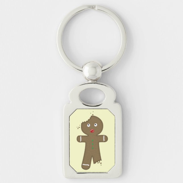 Disappearing Gingerbread Man Key Ring (Front)