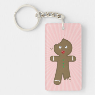 Disappearing Gingerbread Man Key Ring