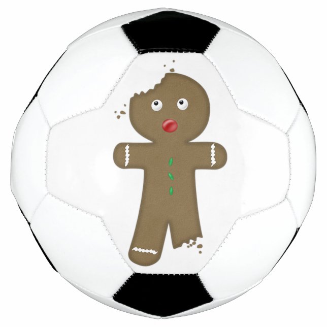 Disappearing Gingerbread Man Soccer Ball (Front)