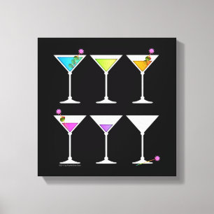 DISAPPEARING MARTINI Gallery Wrapped Canvas