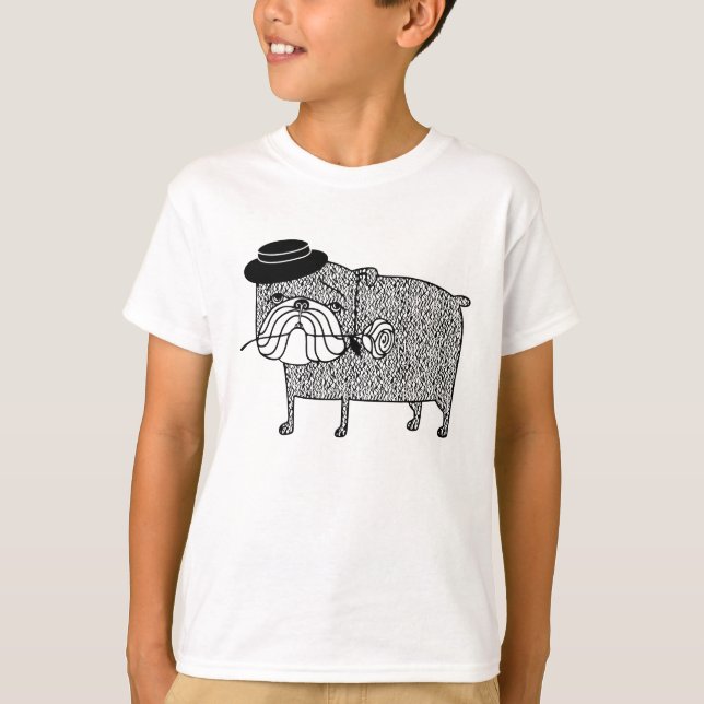 Disappointed Bulldog: Sad Romance T-Shirt (Front)