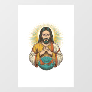 Disappointed Jesus Deflated Exercise Ball Gym Fail