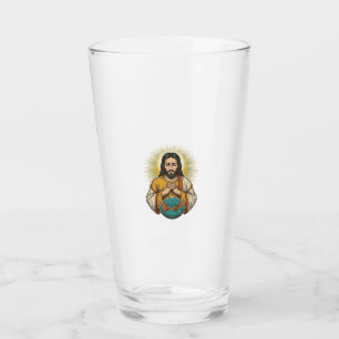 Disappointed Jesus Deflated Exercise Ball Gym Fail Glass