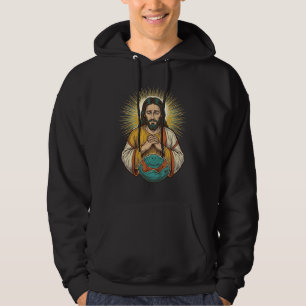 Disappointed Jesus Deflated Exercise Ball Gym Fail Hoodie