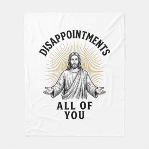 Disappointments All Of You Vintage Religious Shirt Fleece Blanket