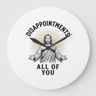 Disappointments All Of You Vintage Religious Shirt Large Clock