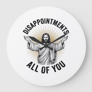 Disappointments All Of You Vintage Religious Shirt Large Clock