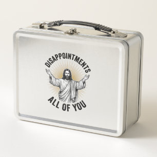 Disappointments All Of You Vintage Religious Shirt Metal Lunch Box